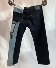 Load image into Gallery viewer, Two tone jeans inside out
